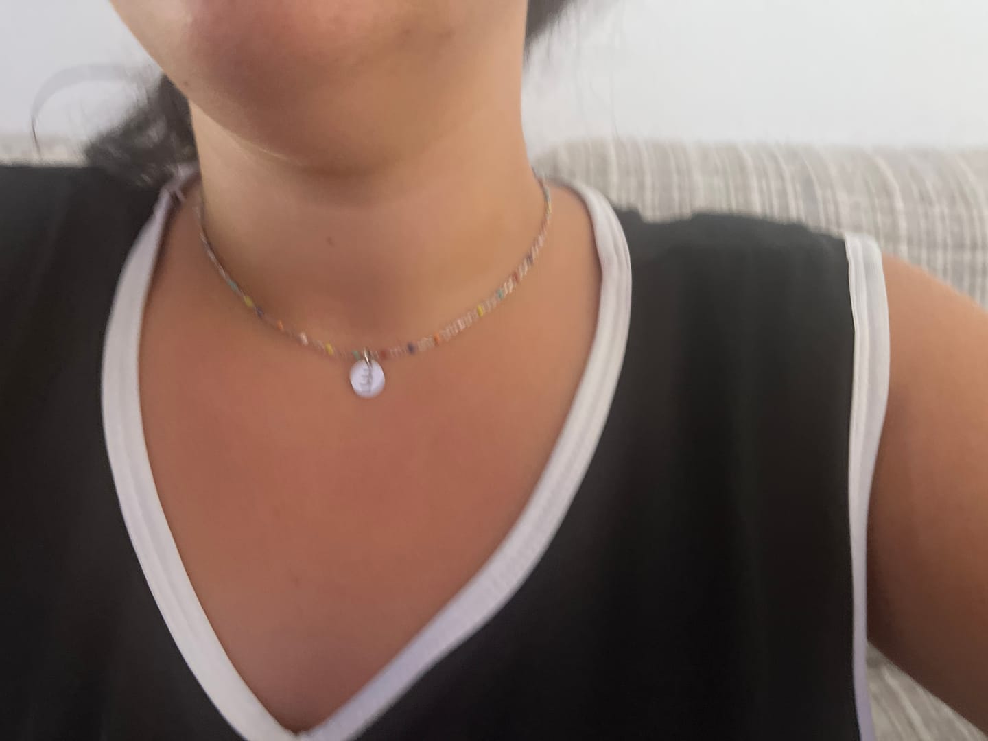 Customer photo review of Collar Letras ABC