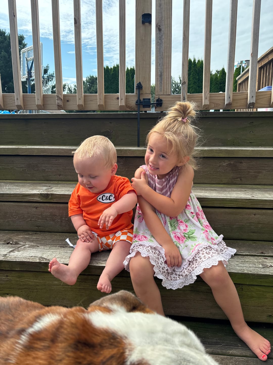 Customer photo review of Check Vibes | Orange Cargo Tie Shorts
