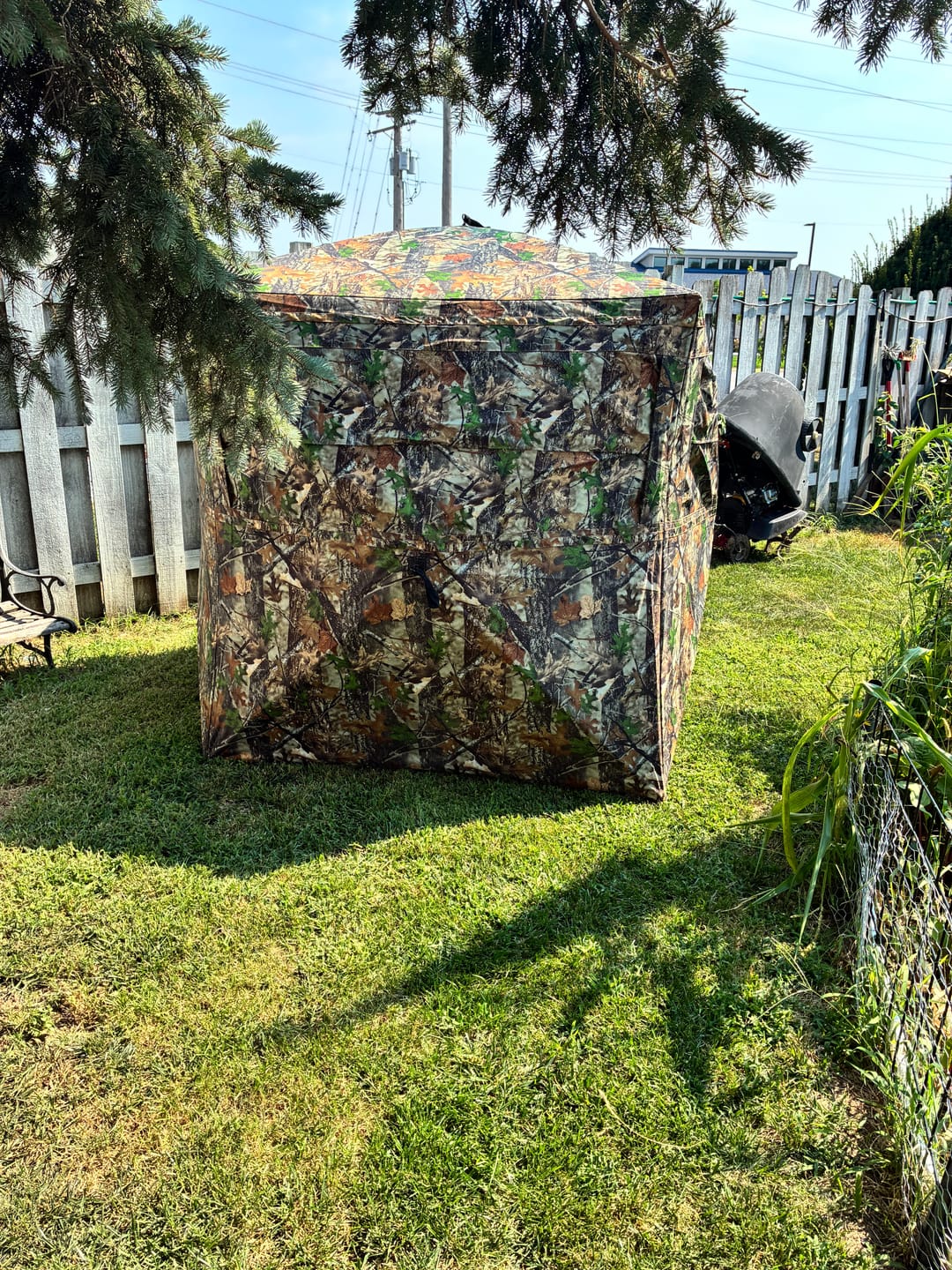 Customer photo review of Vis Series 270 Degree See Through Hunting Blind | Portable 2 3 4 Person Ground Blind | Camo Pop Up Deer Blind for Deer & Hunters