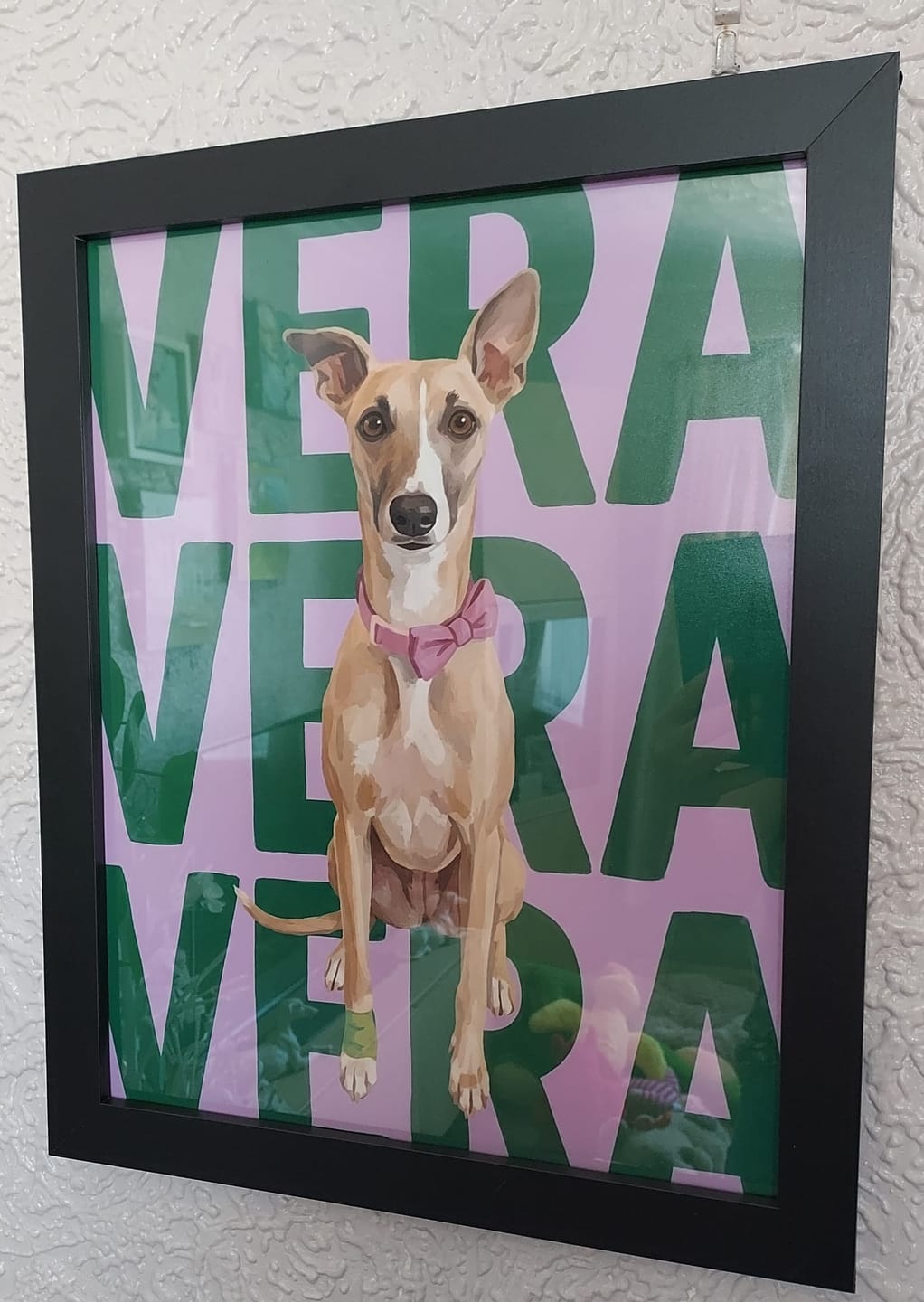 Customer photo review of Big Name - Personalised Poster
