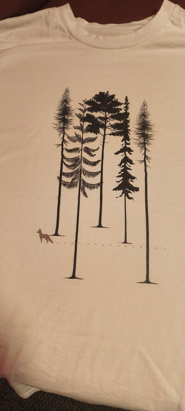 Customer photo review of Wanderfuchs (hell) - Bio Herren Shirt