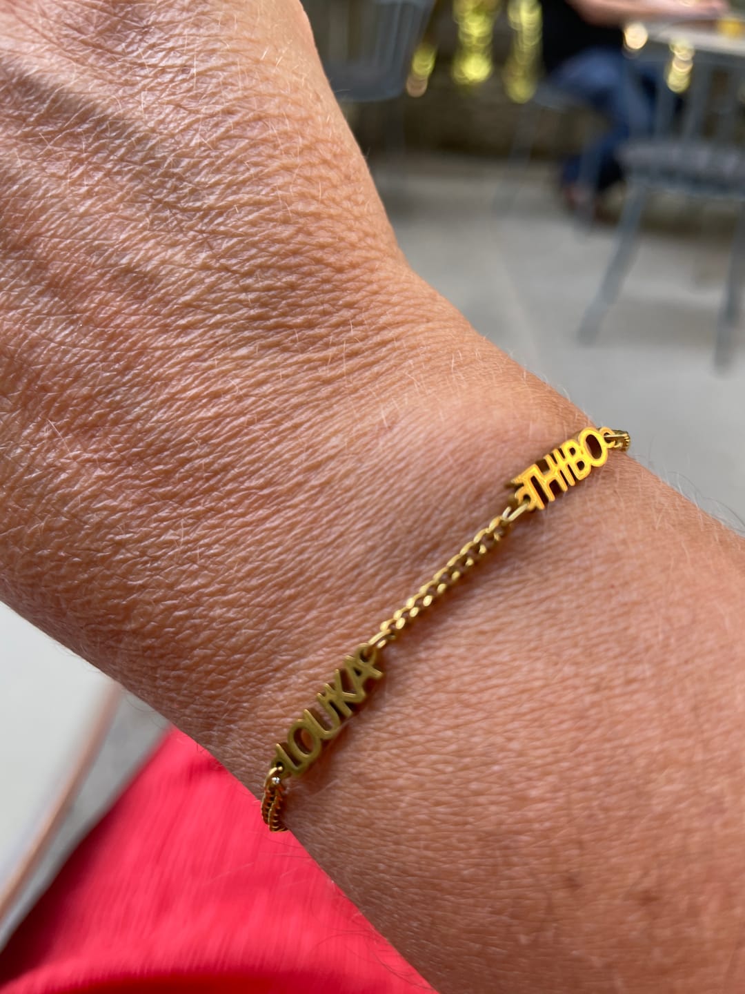 Customer photo review of Gepersonaliseerde armband met naam