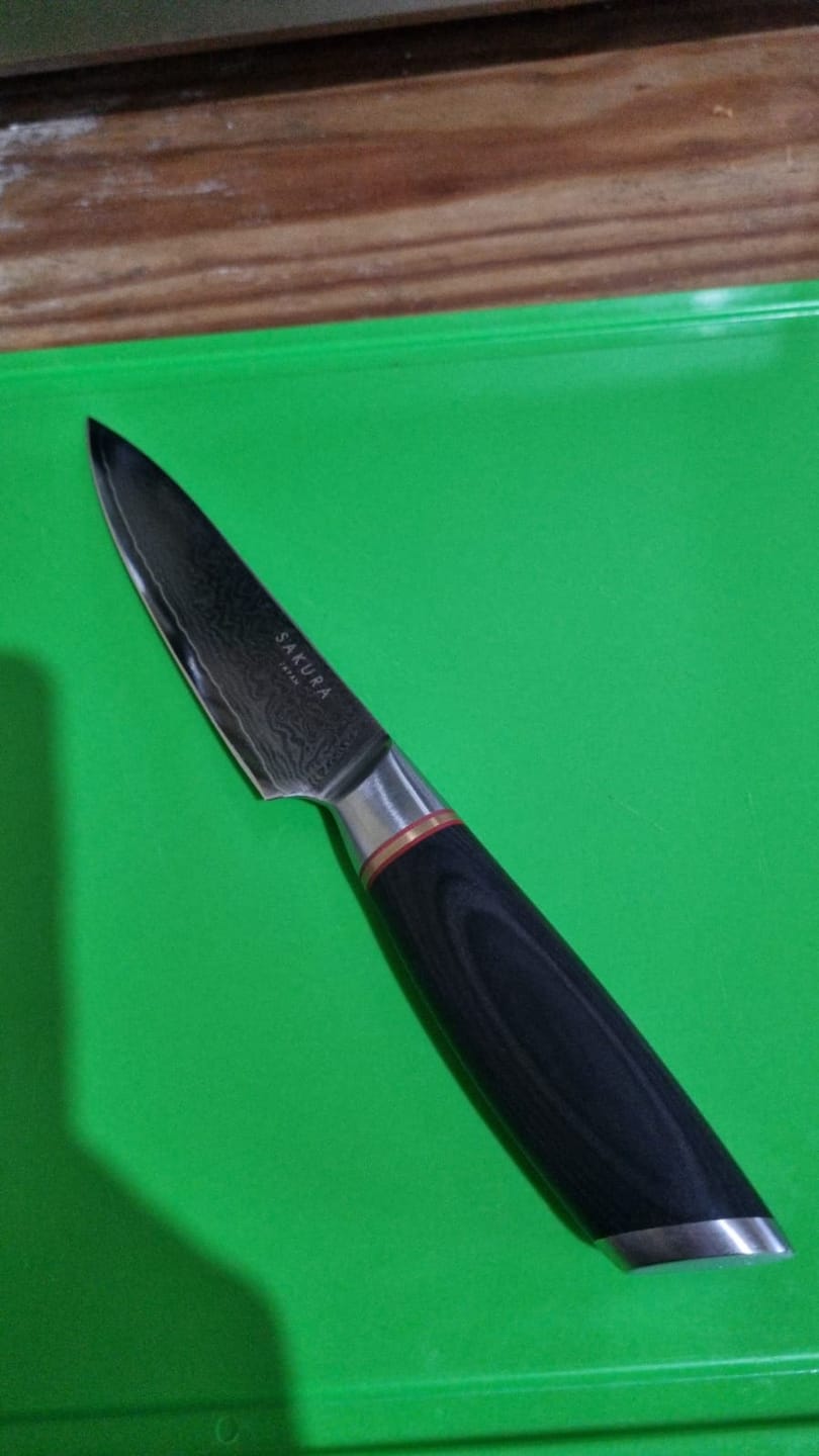 Customer photo review of Cuchillo Sakura Pakkawood