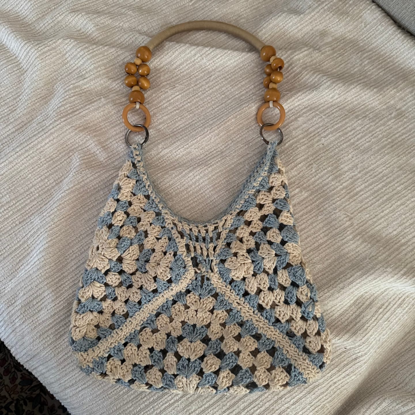 Customer photo review of Sunny Holiday shoulder bag crochet kit