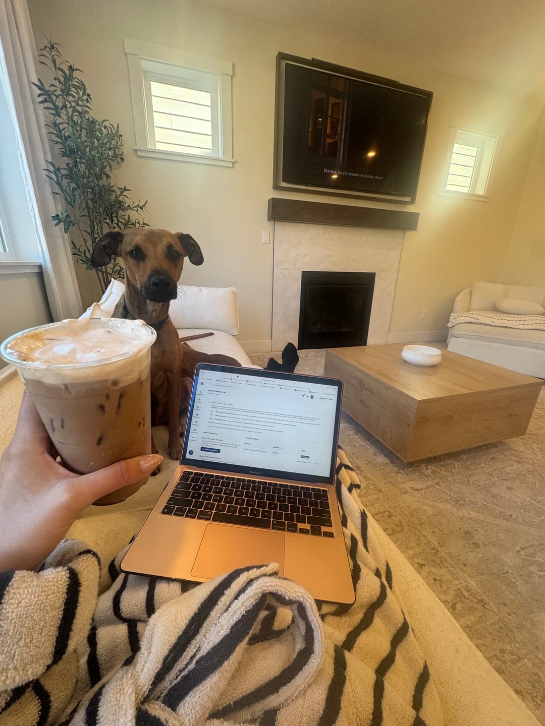 Customer photo review of Vanilla Coffee Syrup