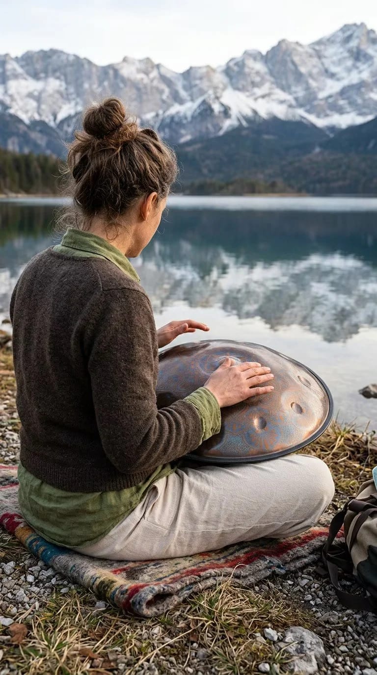 Customer photo review of Cosmos Gerbera Handpan - 9/10/12 Notes D Minor Gift Set