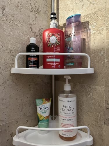 Customer photo review of Esquinero Organizador De Ducha Ajustable