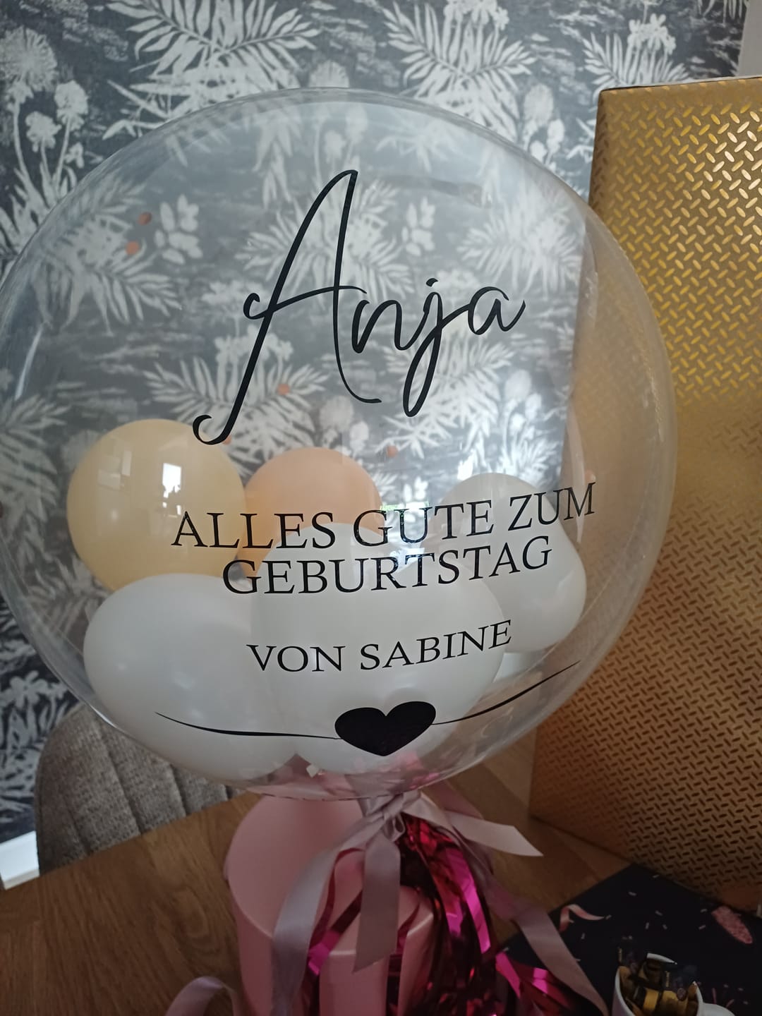 Customer photo review of Geschenkbox Rund