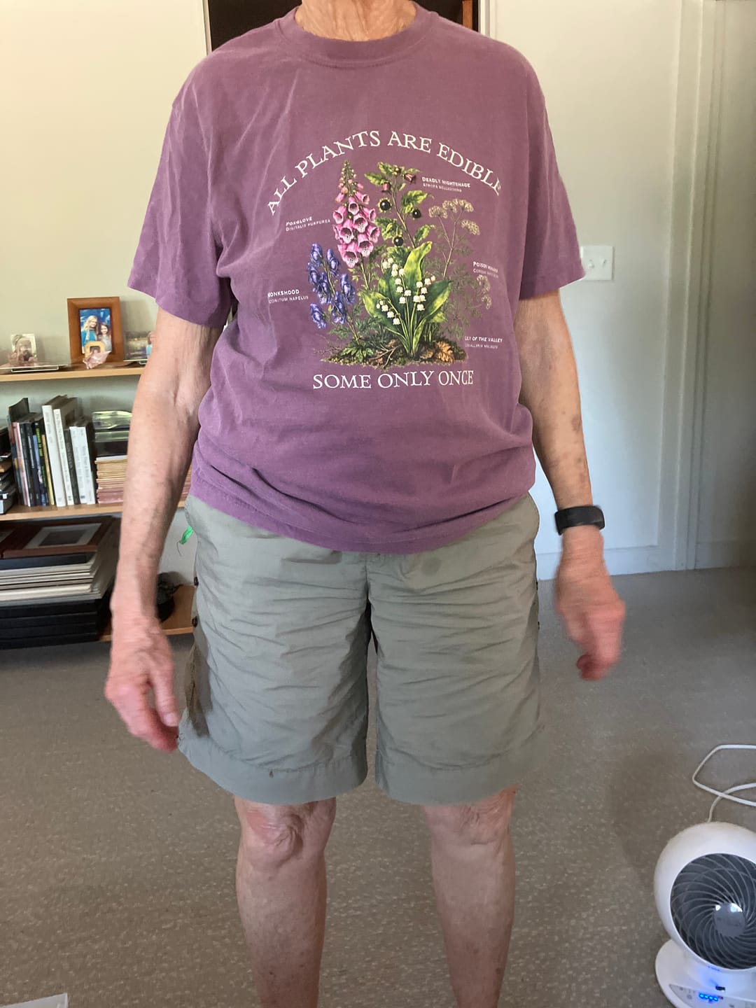 Customer photo review of All Plants Are Edible T-Shirt