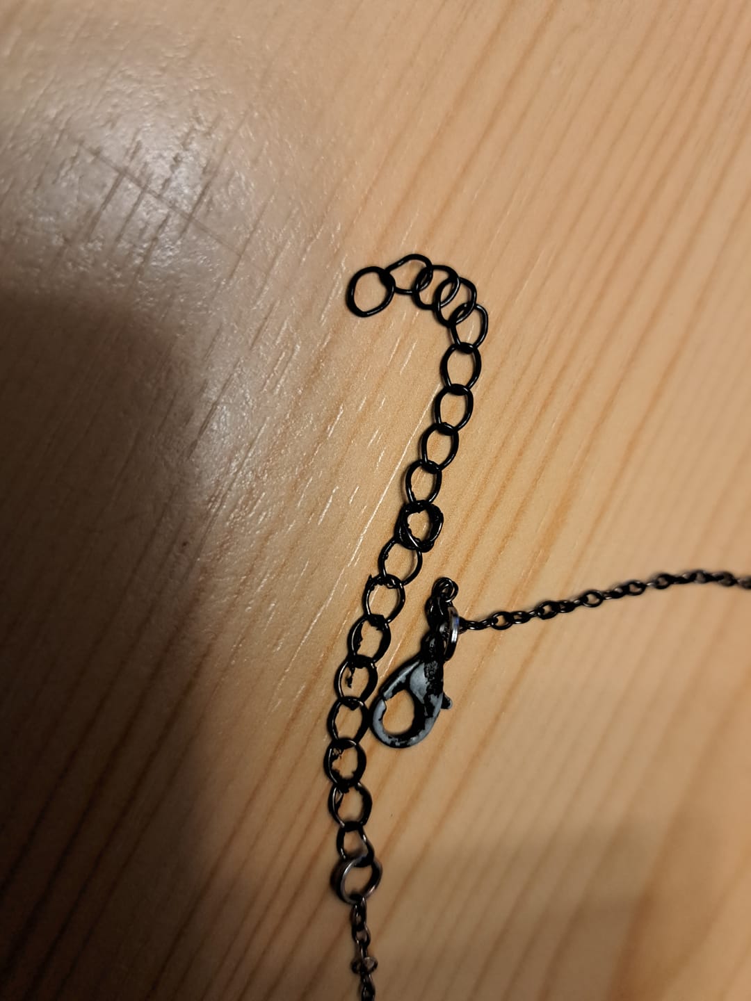 Customer photo review of Obsidian Halskette - Perlenkette mit Anhänger
