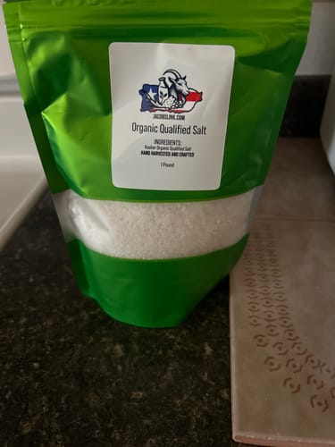 Customer photo review of Hand Harvested / Organic Qualified Salt