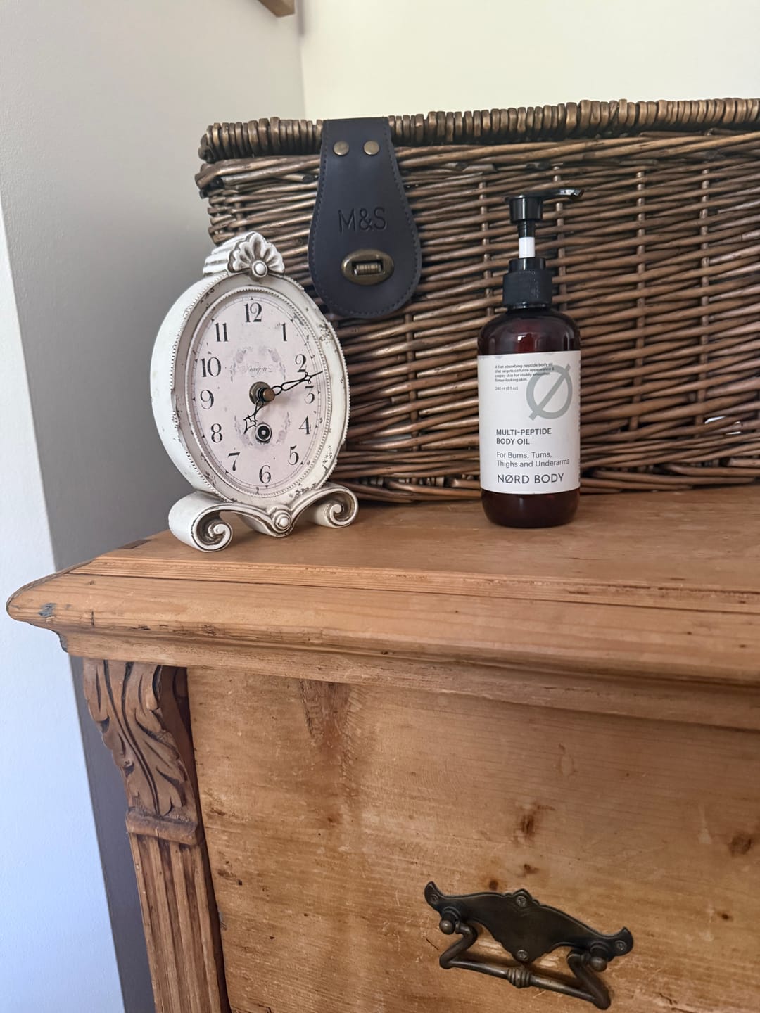 Customer photo review of NØRD BODY Peptide Body Oil