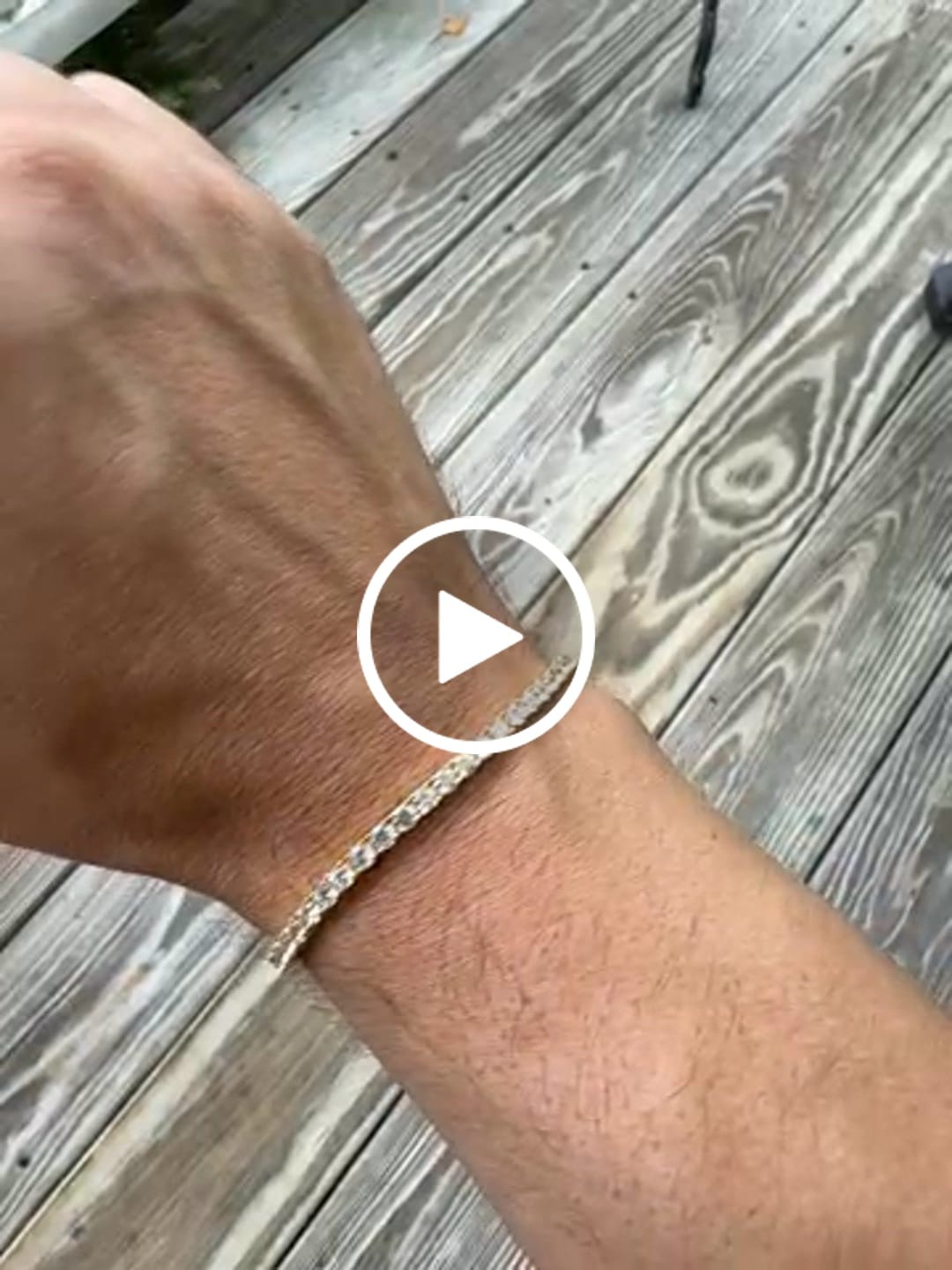 Customer video review of 3mm Moissanite Tennis Bracelet - 18k Gold - D Color - VVS1