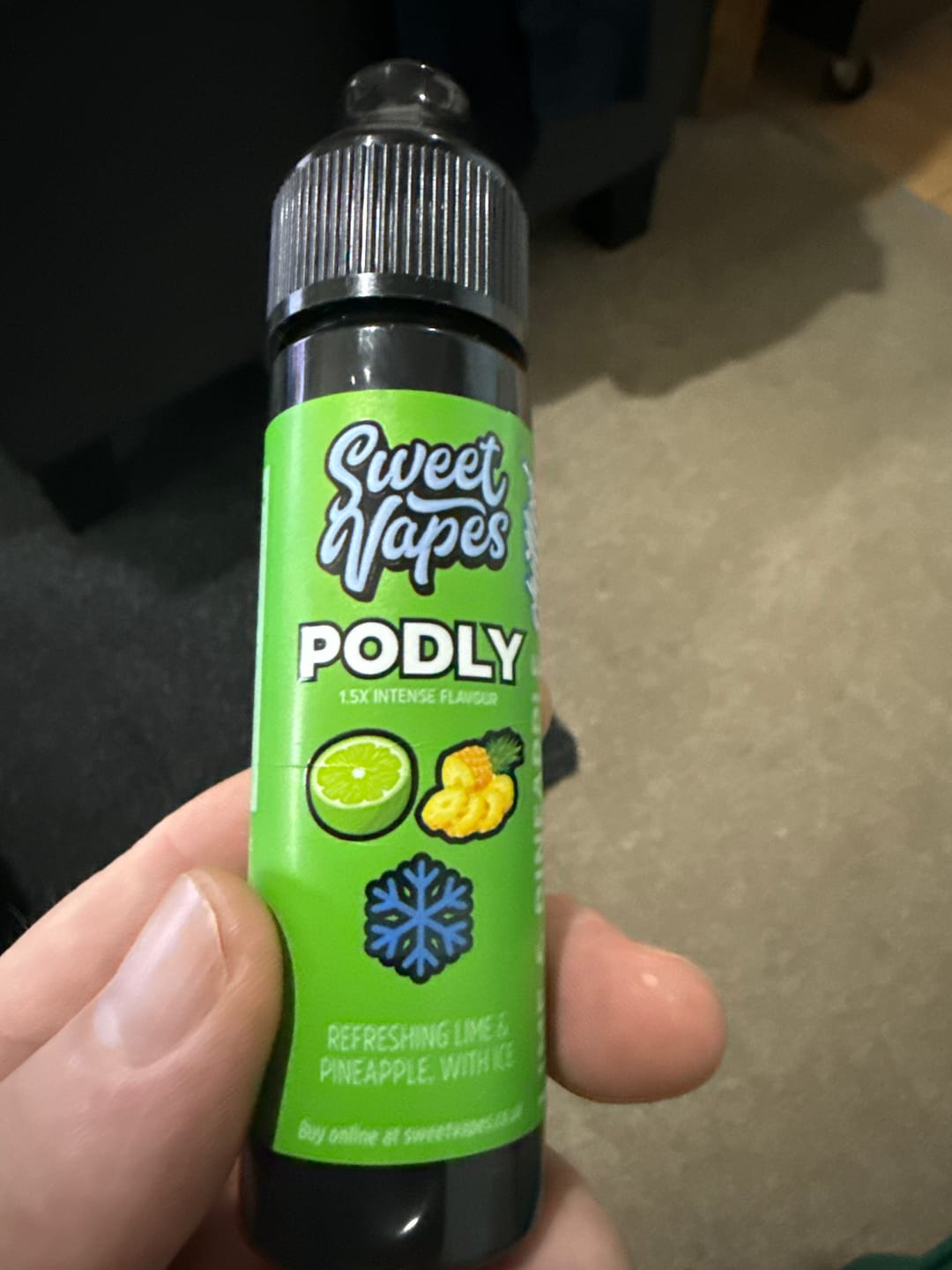 Customer photo review of PODLY Lime & Pineapple Chilled - 50ml Long Fill