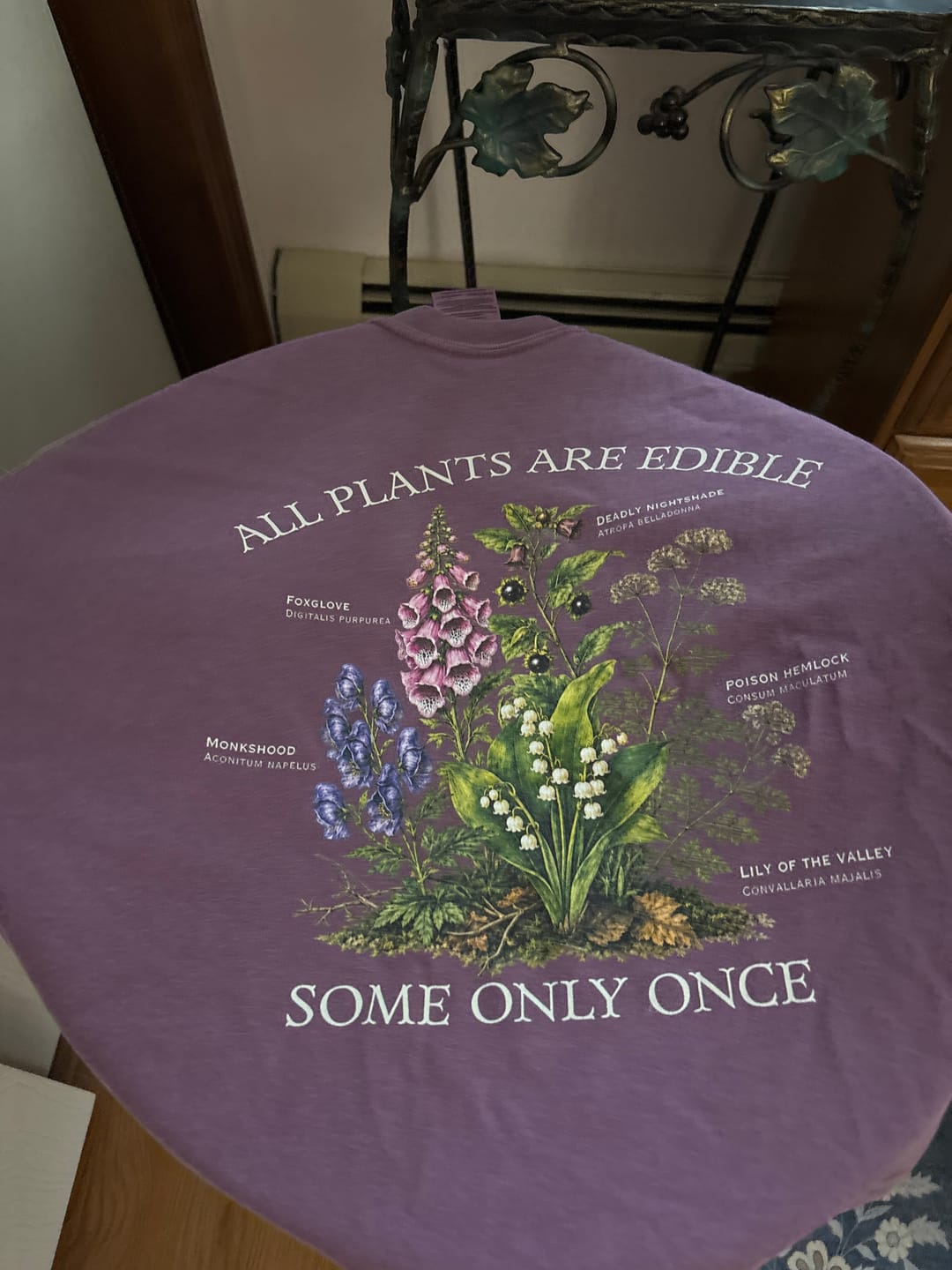 Customer photo review of All Plants Are Edible T-Shirt