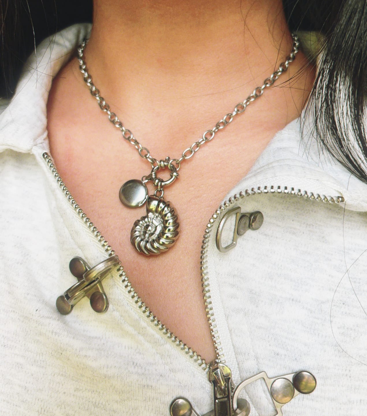 Customer photo review of Siren Shell Necklace