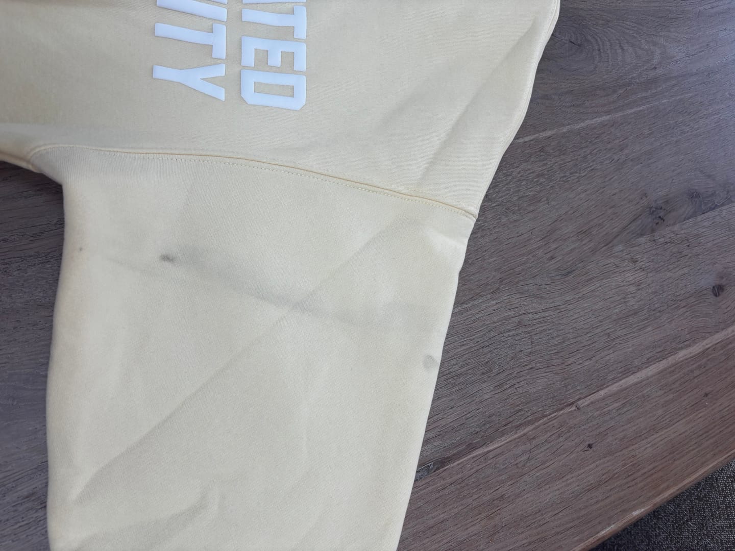 Customer photo review of GATED COMMUNITY ZIP HOODIE BUTTER YELLOW
