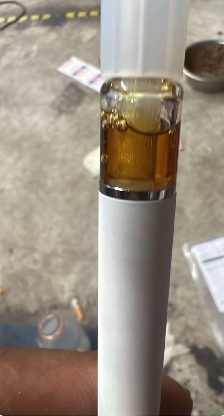 Customer photo review of Boutique Exotics Live Rosin Disposable - 0.5 Gram