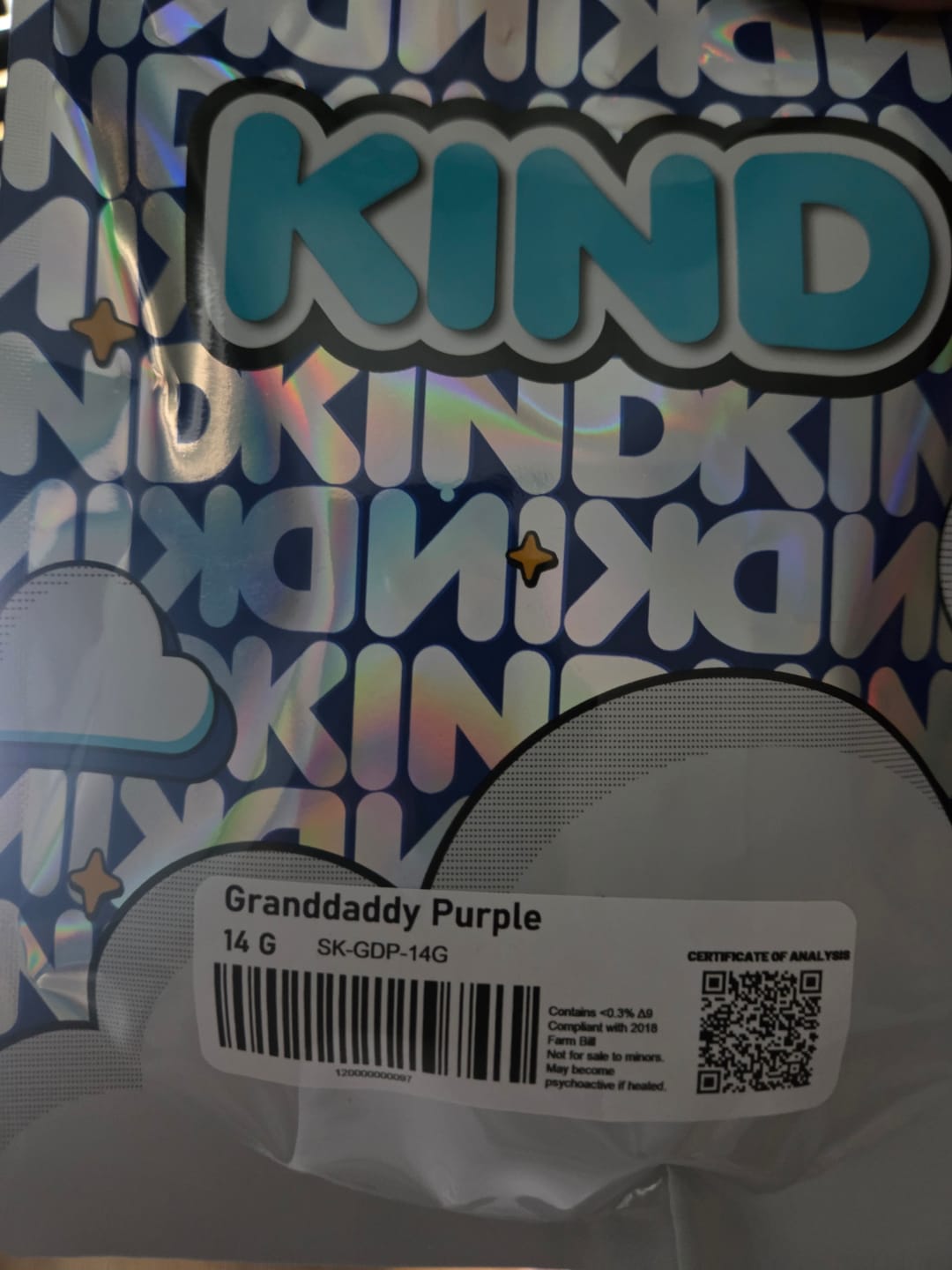 Customer photo review of Granddaddy Purple - 14 Grams - Indica