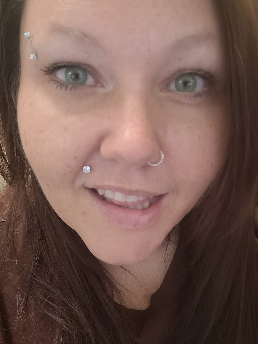 Customer photo review of FANTASY SNOW FLAKE Prescription Colored Contact Lenses