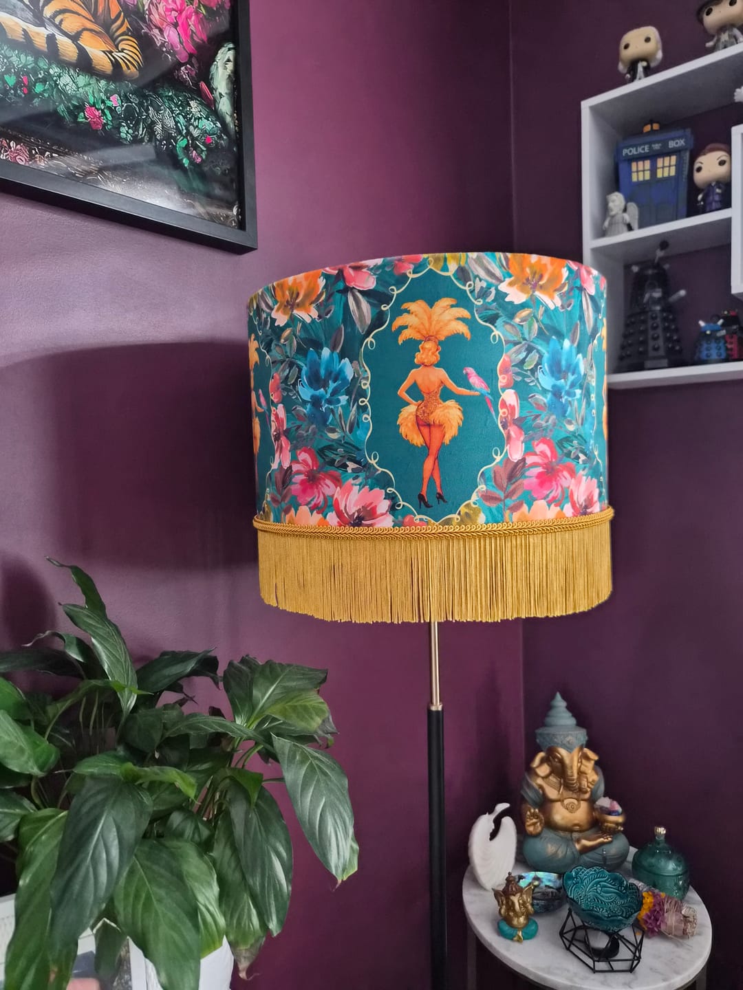 Customer photo review of Lulu LaRue Fringed Lampshade