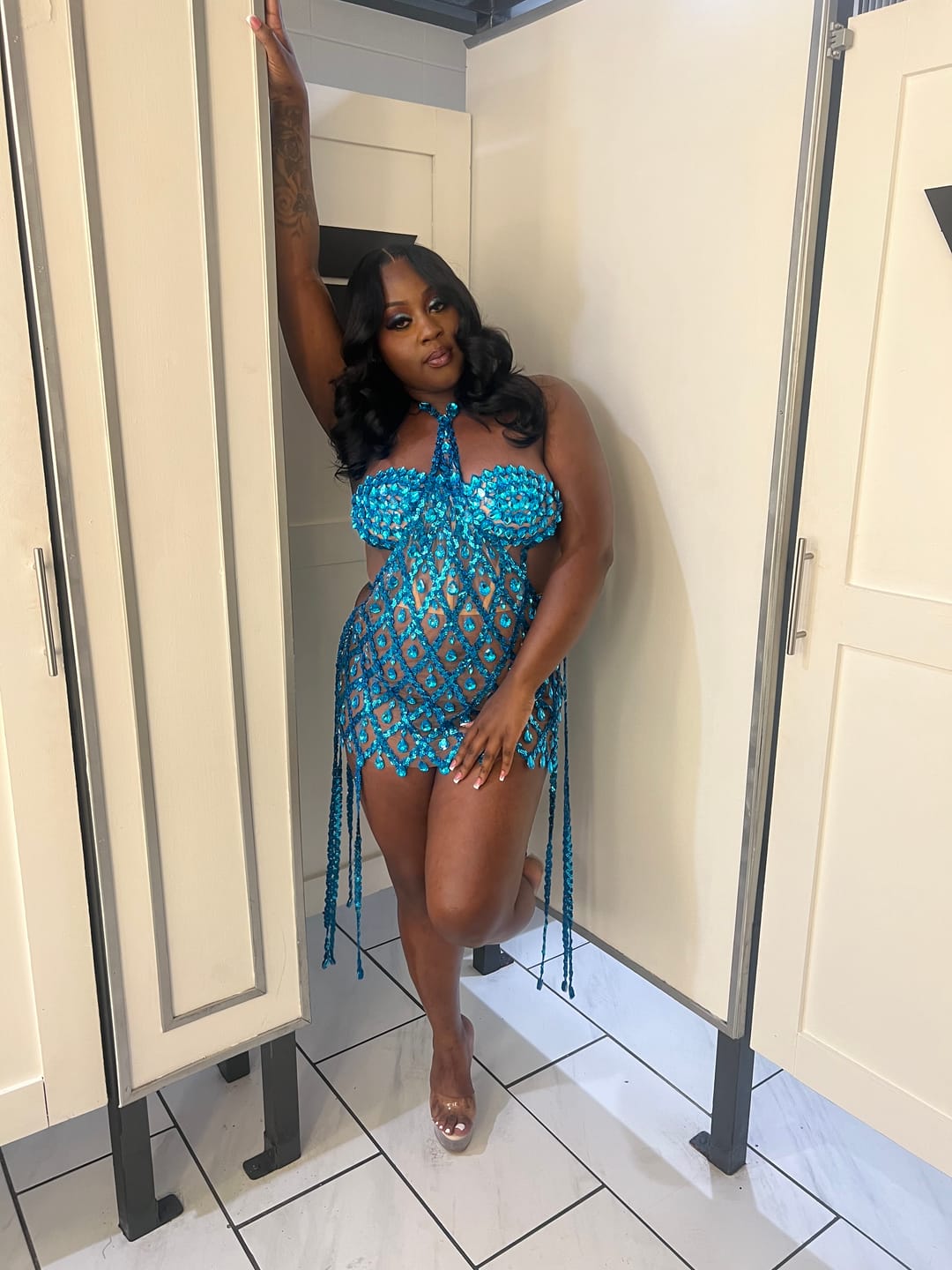 Customer photo review of Aoki Rhinestone Dress Set (Ready To Ship)