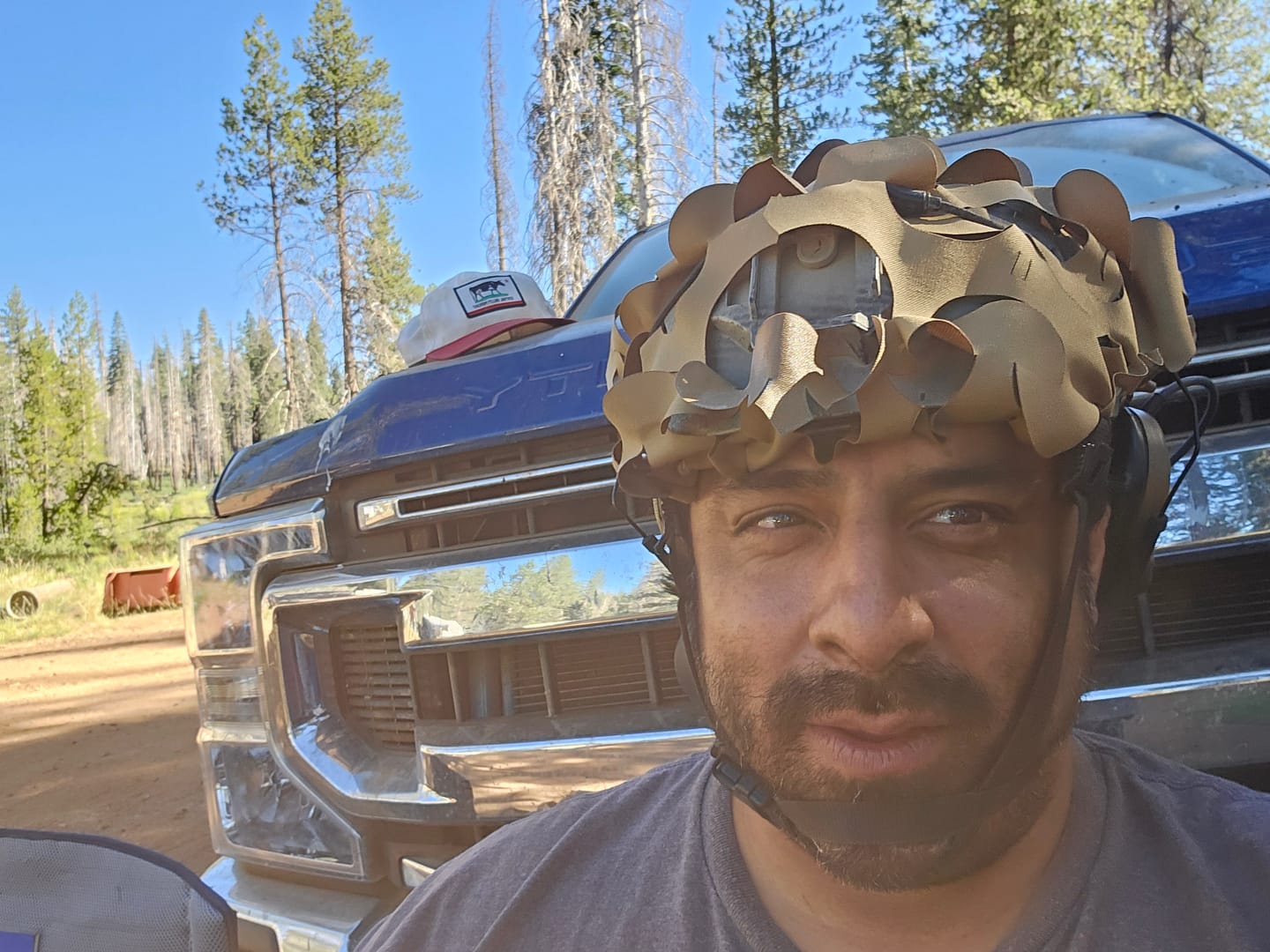 Customer photo review of Predator Ghillie™ Helmet Cover