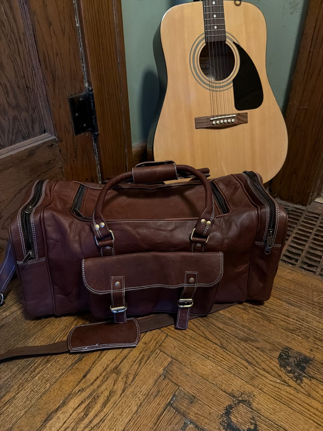 Customer photo review of Traveler Weekender Duffle Bag + FREE Toiletry Bag
