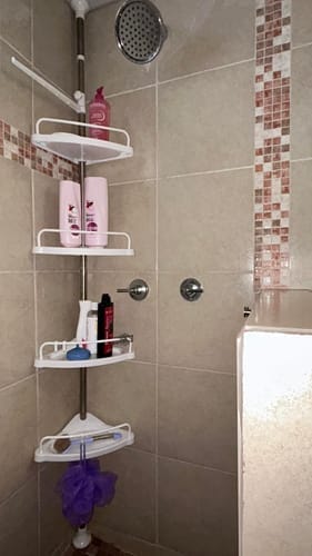 Customer photo review of Esquinero Organizador De Ducha Ajustable