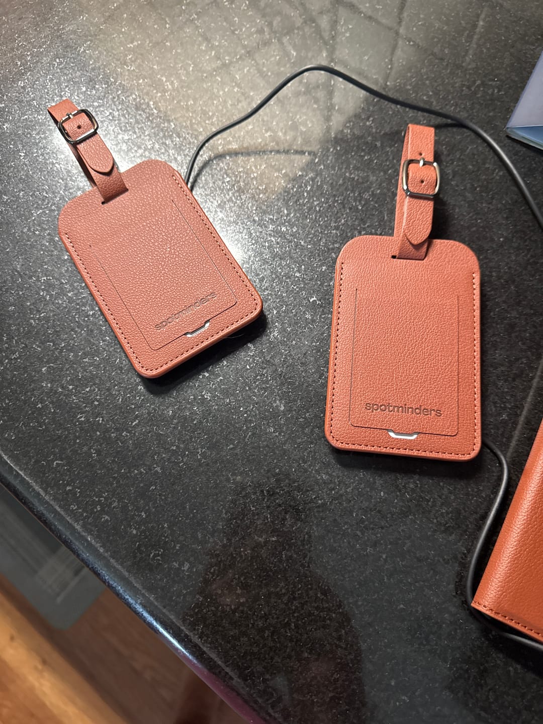Customer photo review of Trackable Luggage Tag