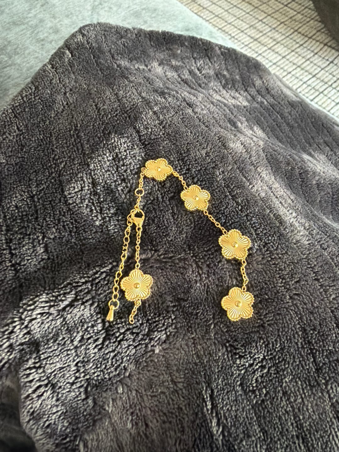 Customer photo review of Golden Clover Bracelet