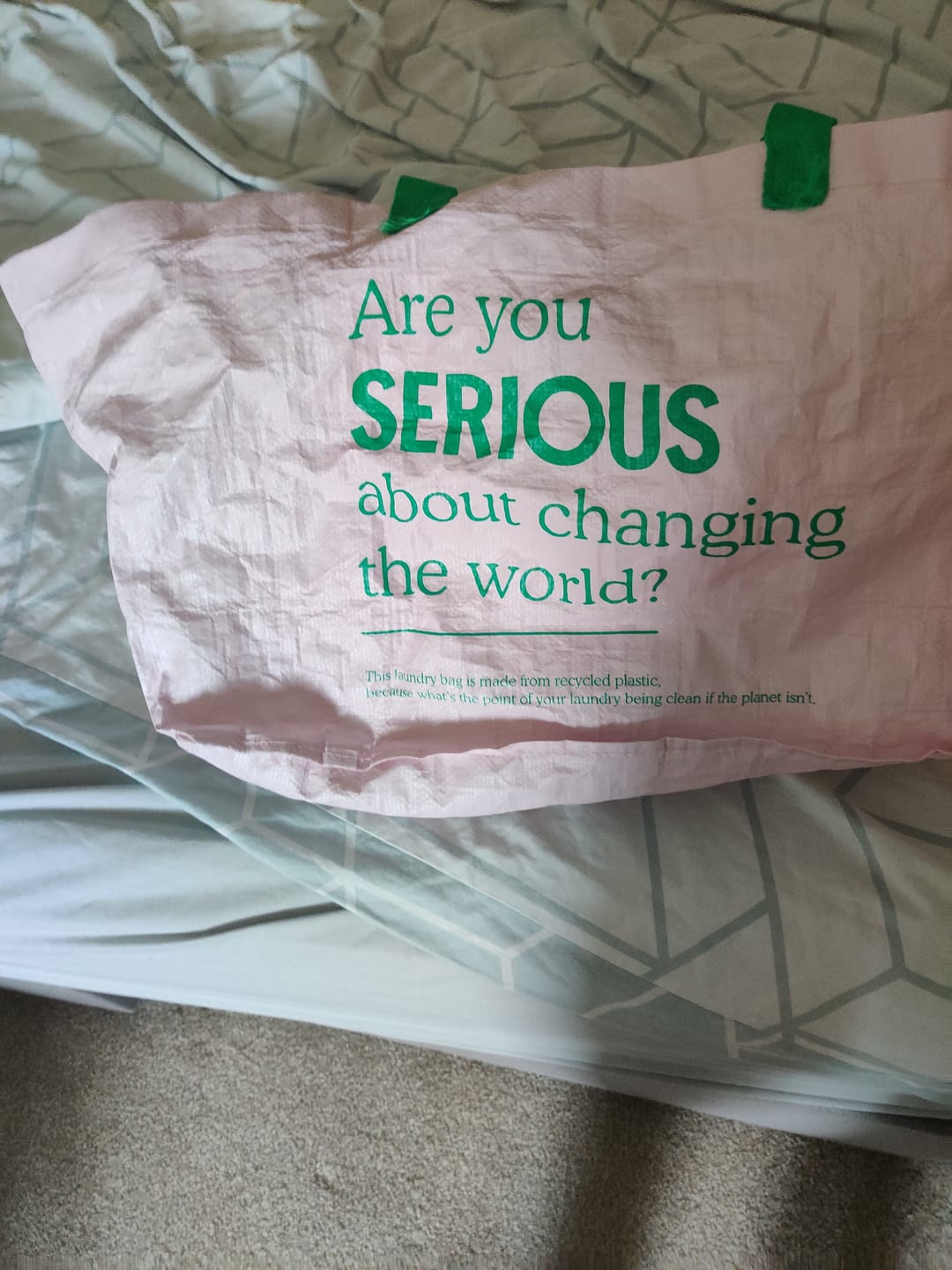 Customer photo review of Reusable Laundry Bag