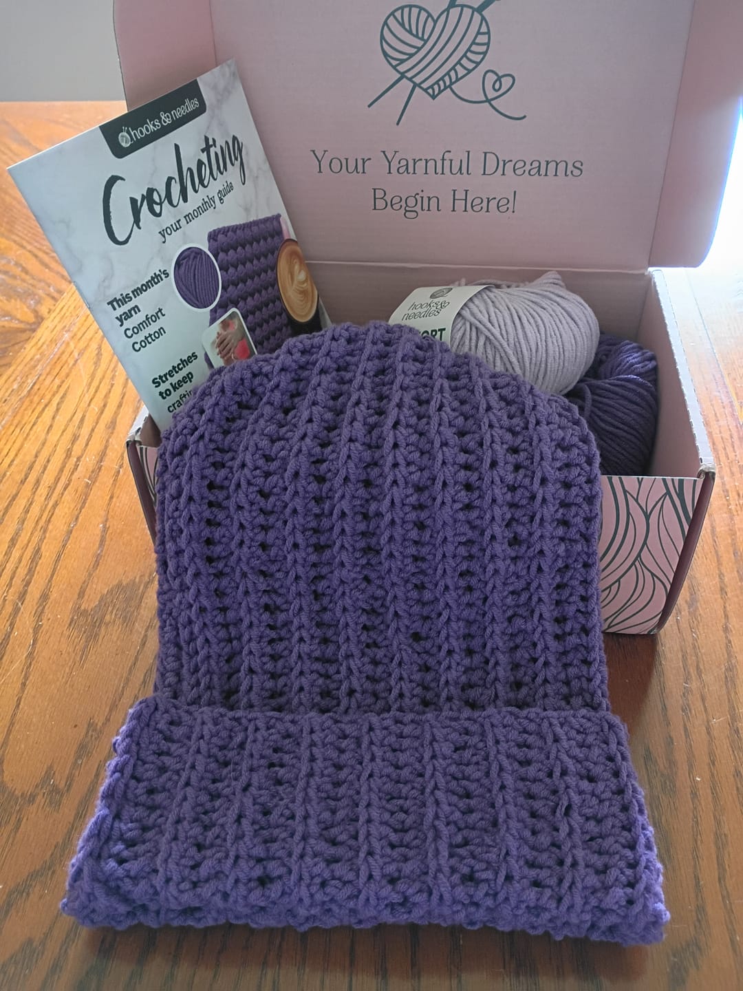 Customer photo review of Hooks & Needles Subscription Box