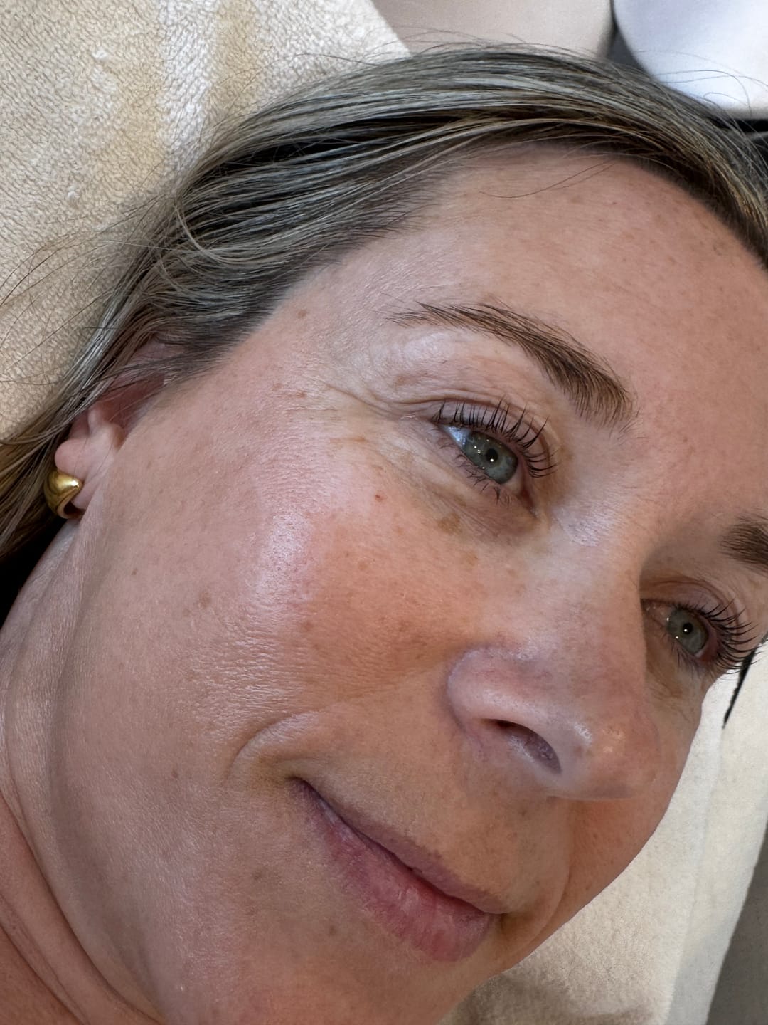 Customer photo review of LASH AND BROW LIFT 3 STEP SYSTEM CYSTAMINE-BASED