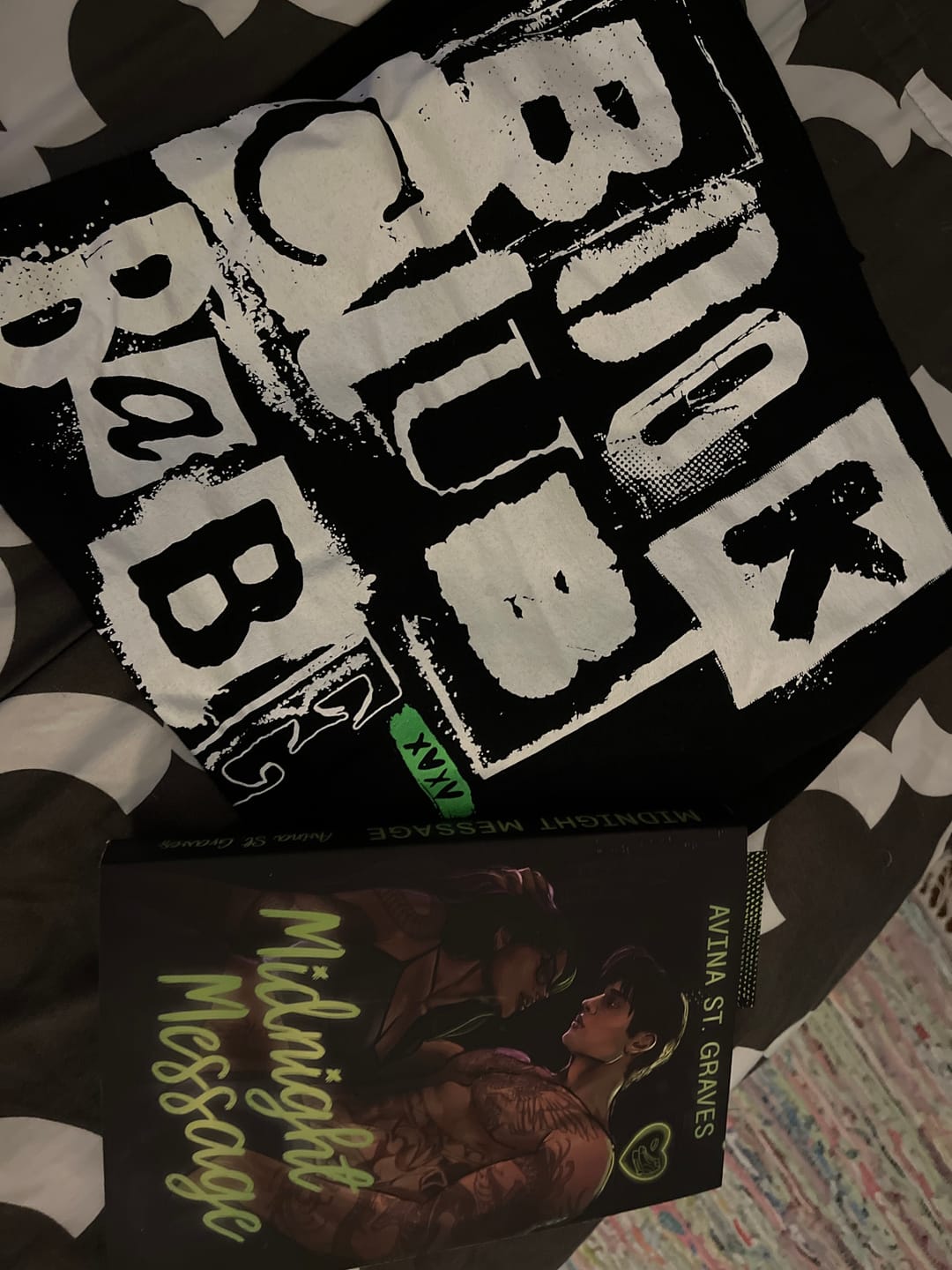 Customer photo review of smut slut book club subscription