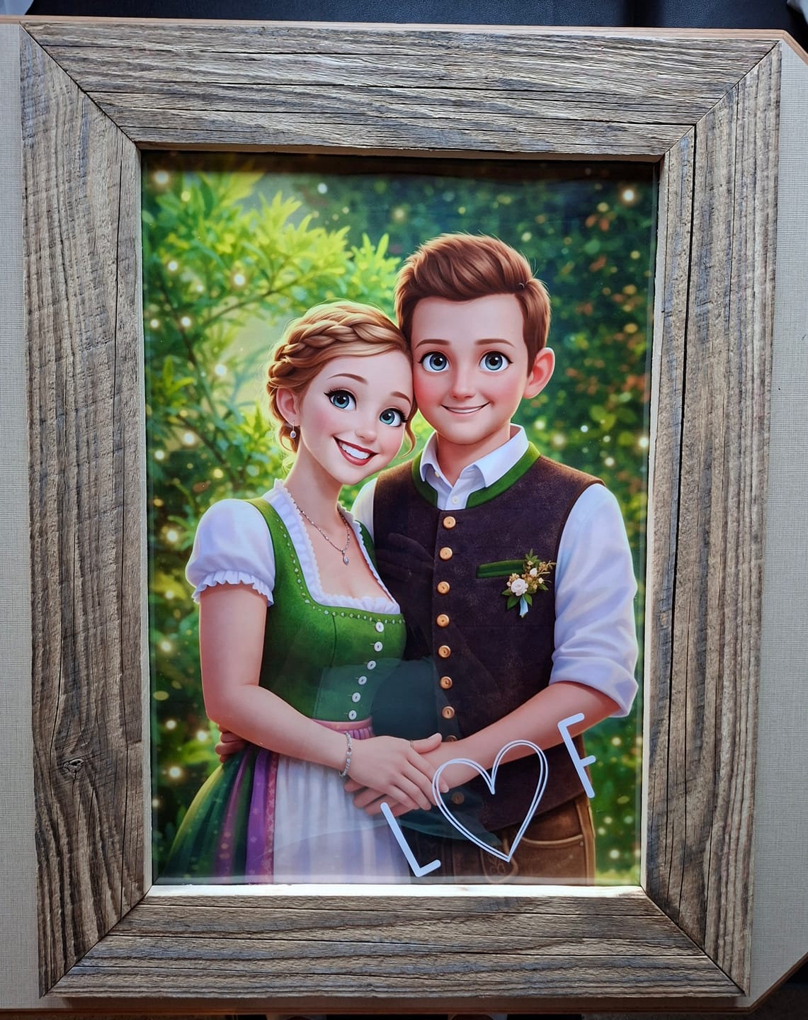 Customer photo review of Cartoon Love - Personalisiertes Poster mit Cartoon 3D Effekt im Comic Style