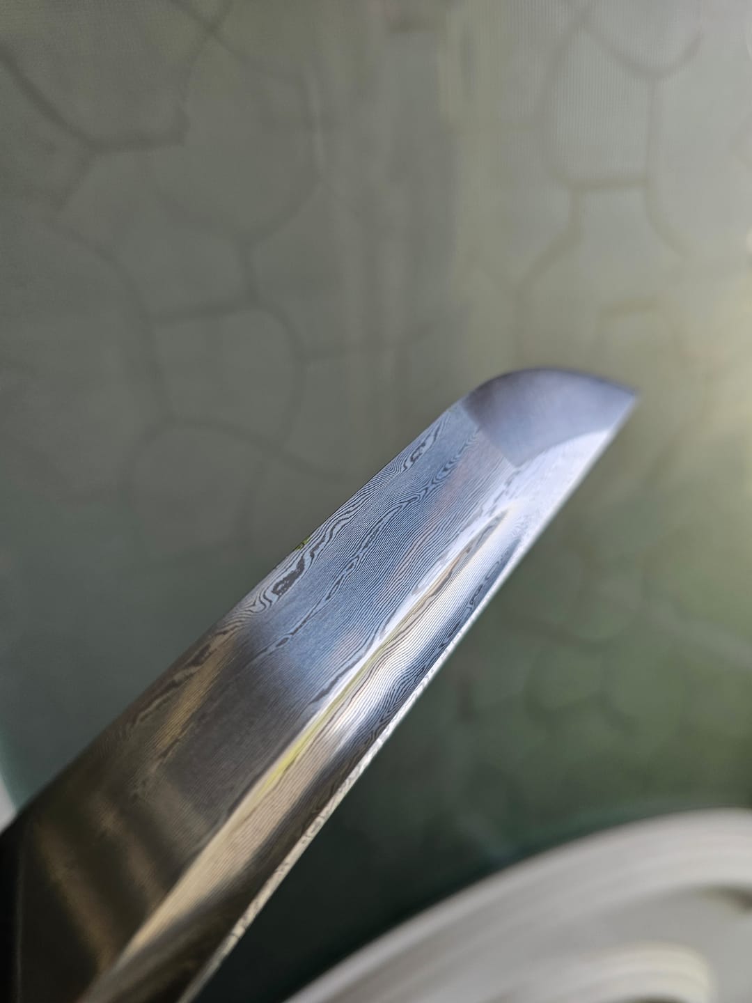 Customer photo review of The Sukaidomu Handmade Katana Pattern Steel
