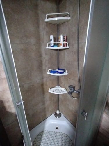 Customer photo review of Esquinero Organizador De Ducha Ajustable