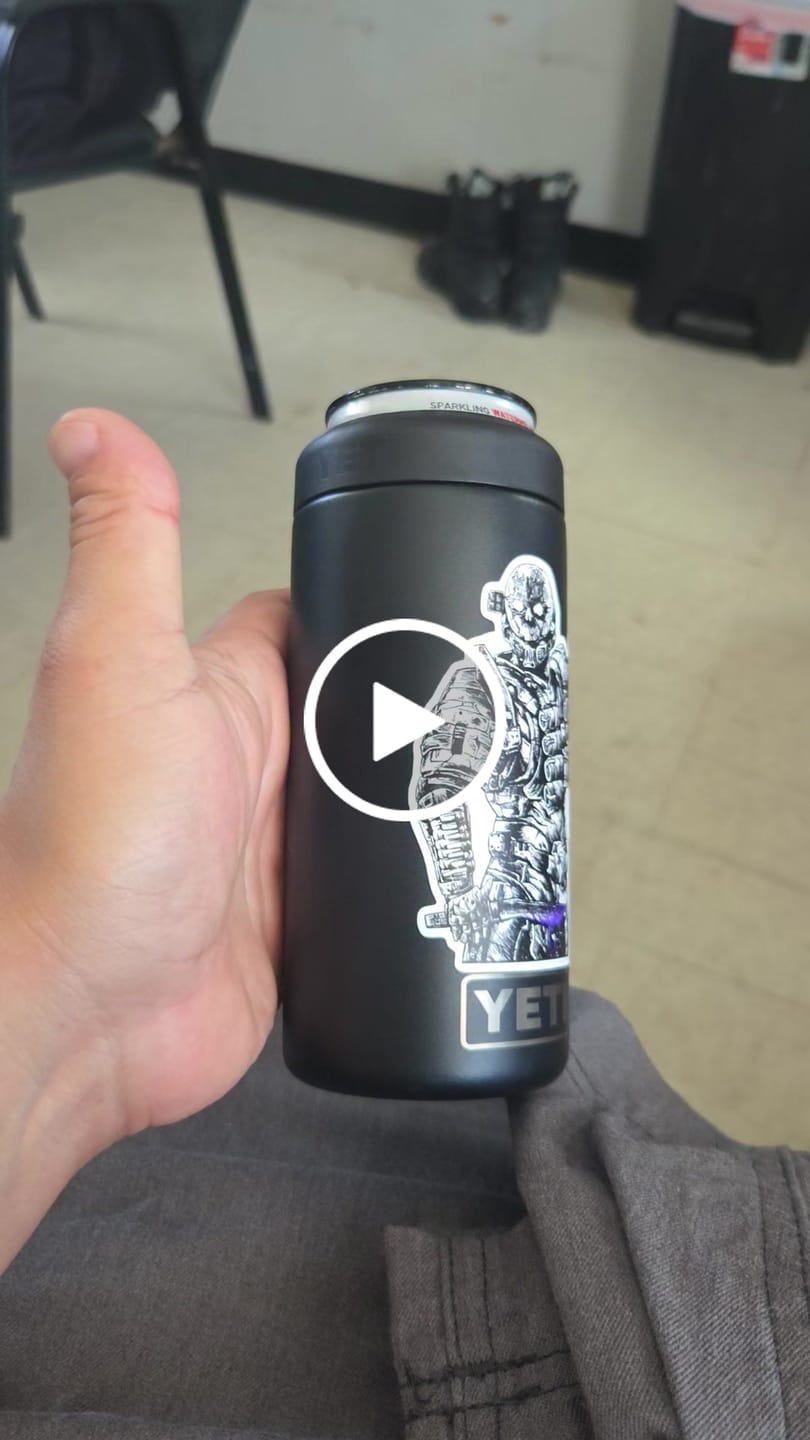 Customer video review of Head Hunter Sticker