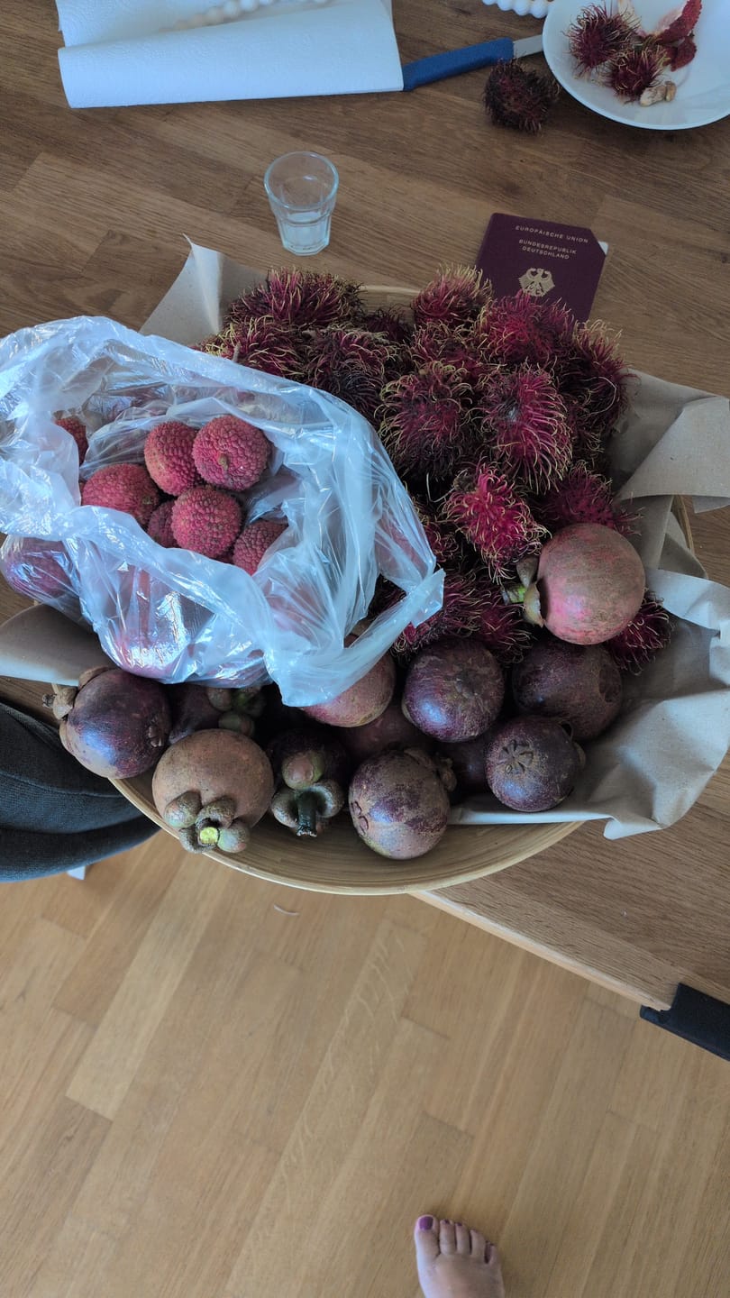 Customer photo review of Mangostan unbehandelt Thailand 1,5kg Box Promo %