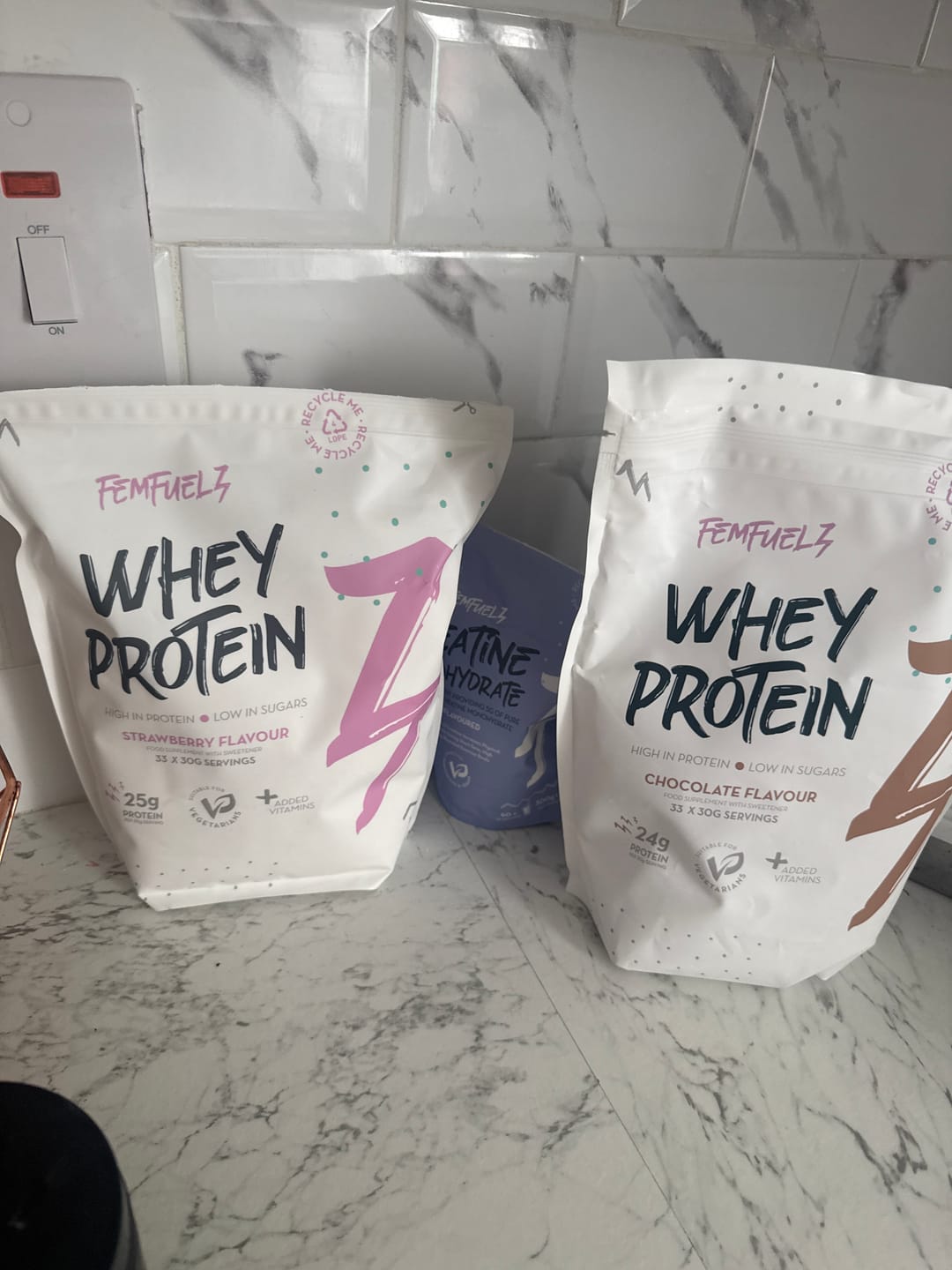 Customer photo review of Whey Protein