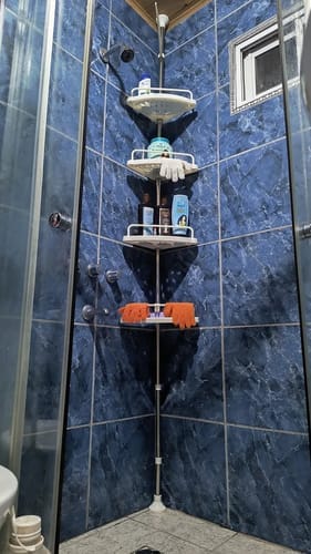Customer photo review of Esquinero Organizador De Ducha Ajustable