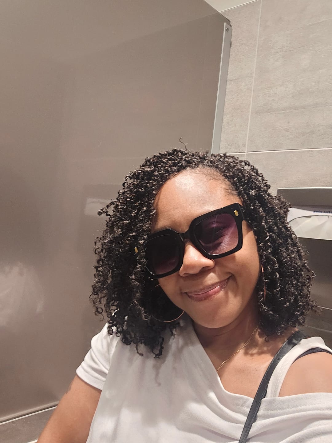 Customer photo review of Multi-Textured Kinky Curly Crochet Hair