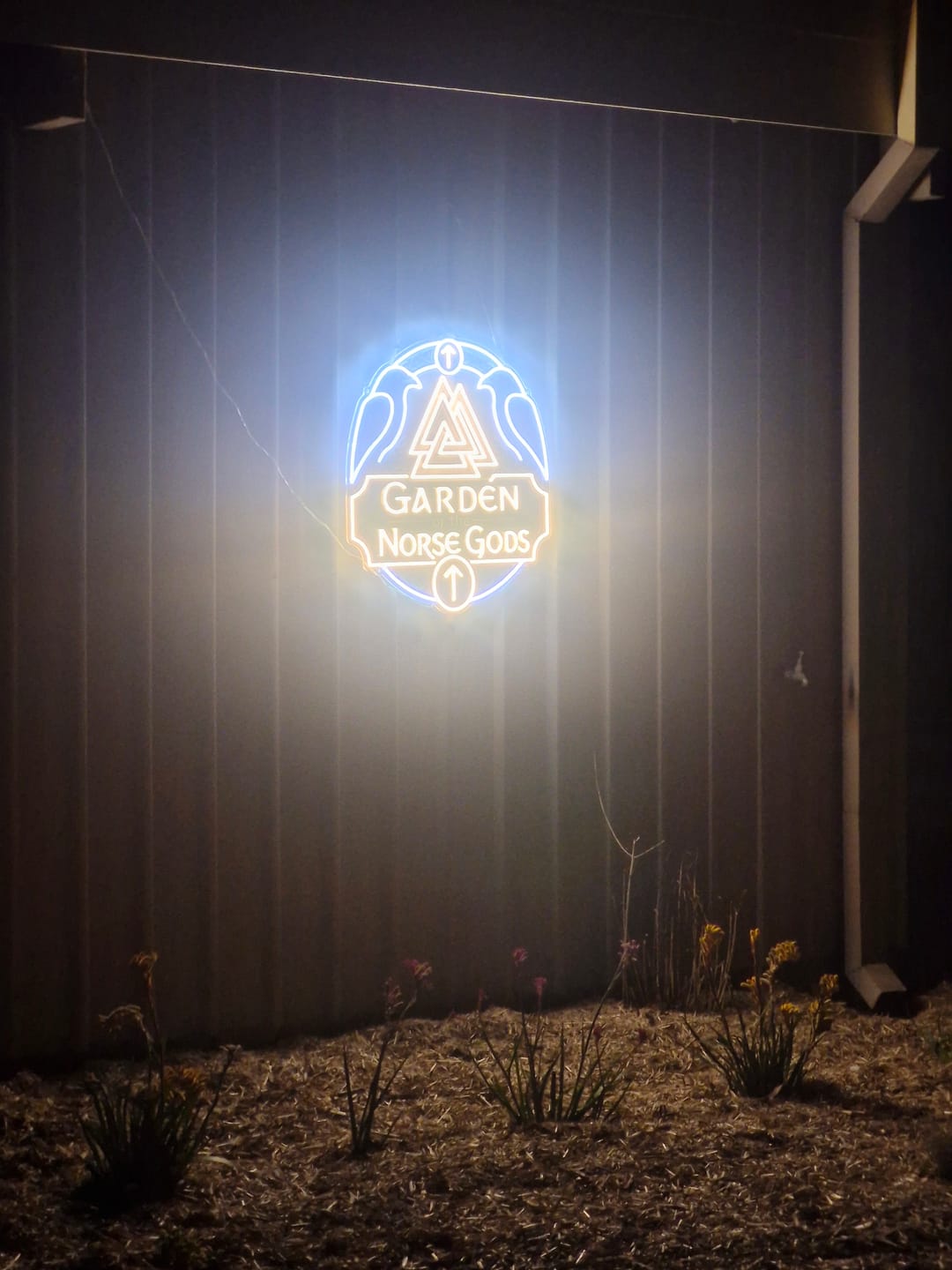 Customer photo review of GARDEN OF THE NORSE GODS | LED Neon Sign