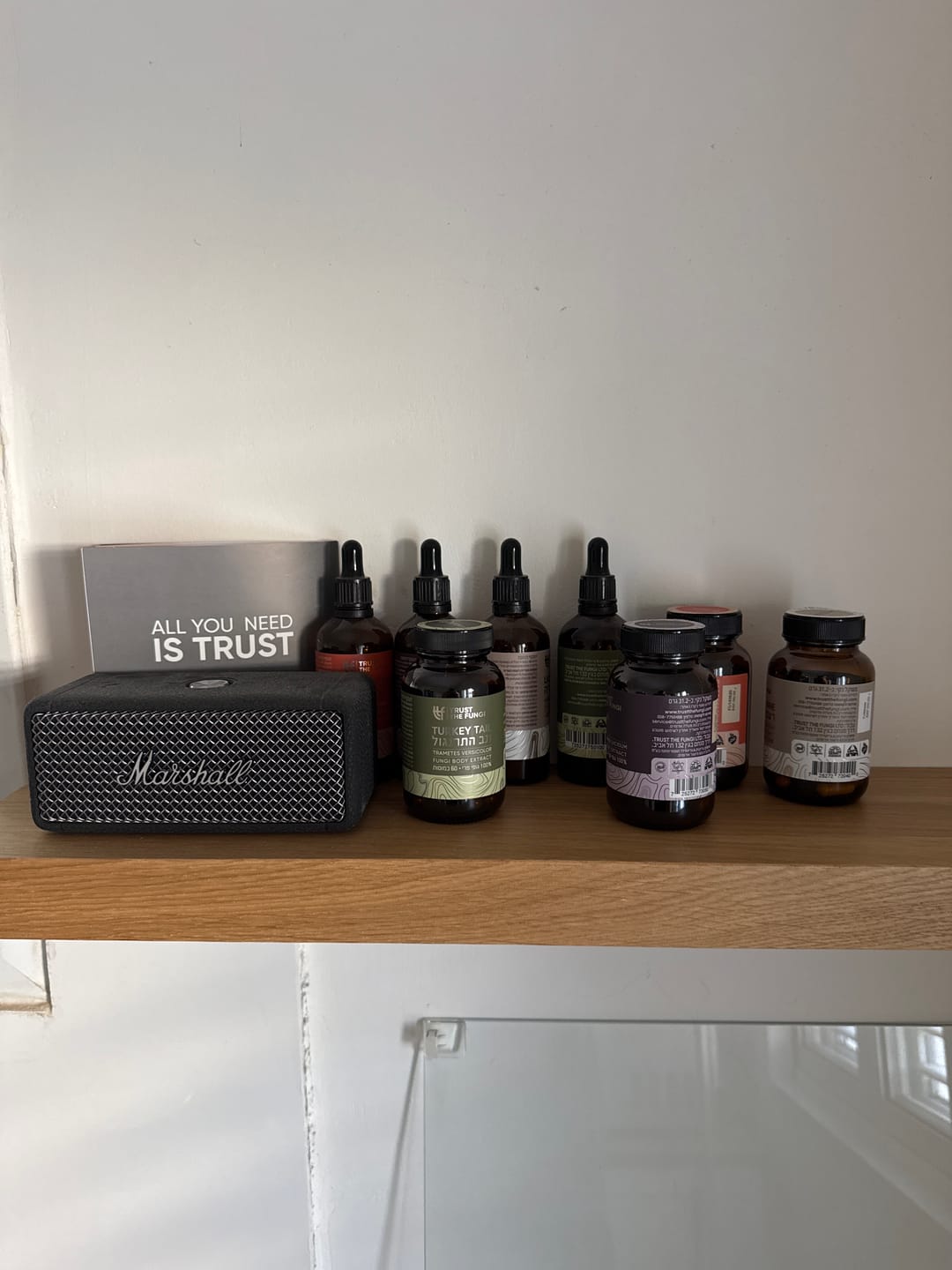 Customer photo review of מארז ארבעת היסודות - קורדיספס + ריישי + רעמת האריה + זנב התרנגול - מיצוי 100% פטריות בשיטת FBE