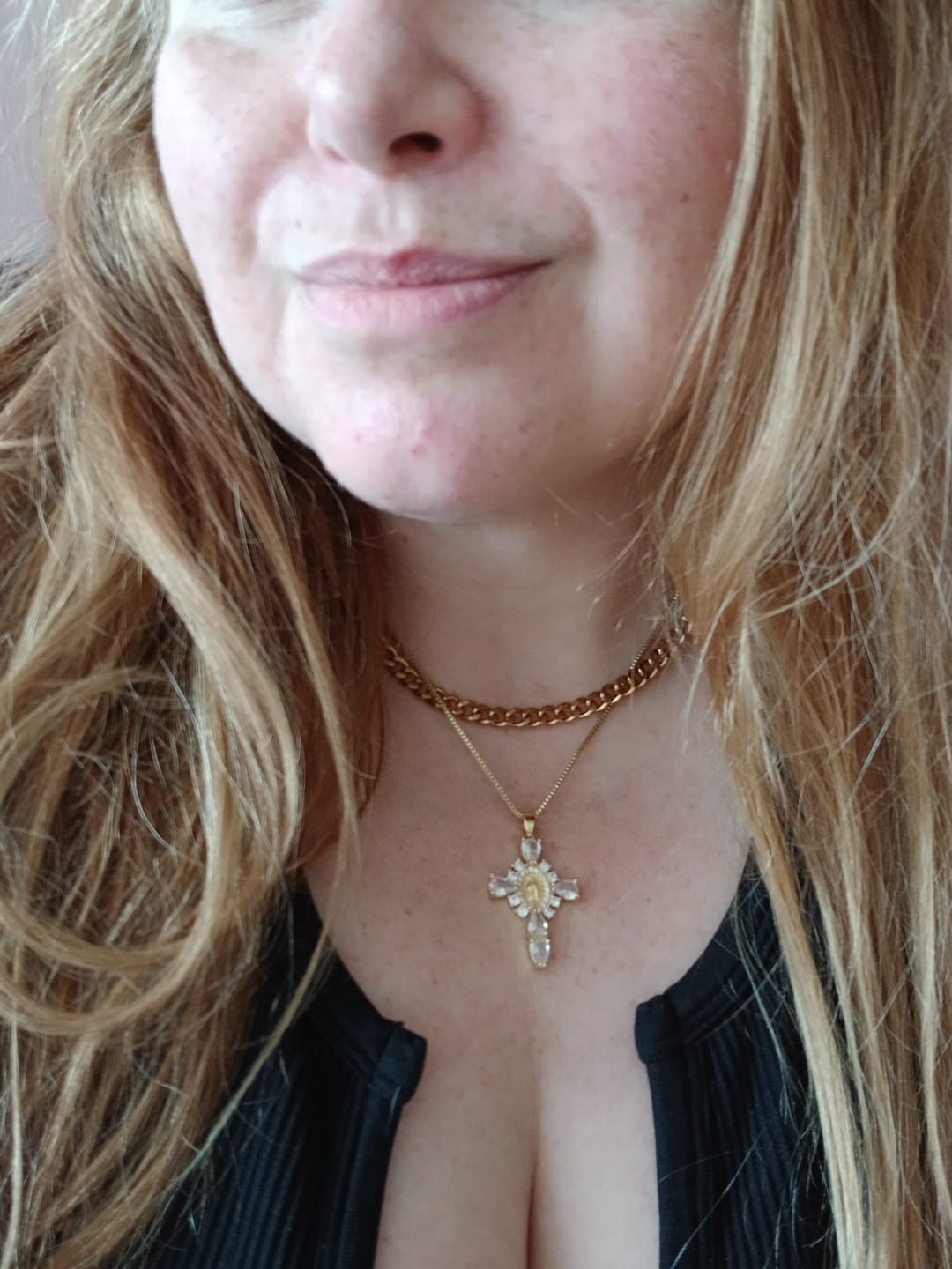 Customer photo review of Valerie® Virgin Mary Cross Pendants