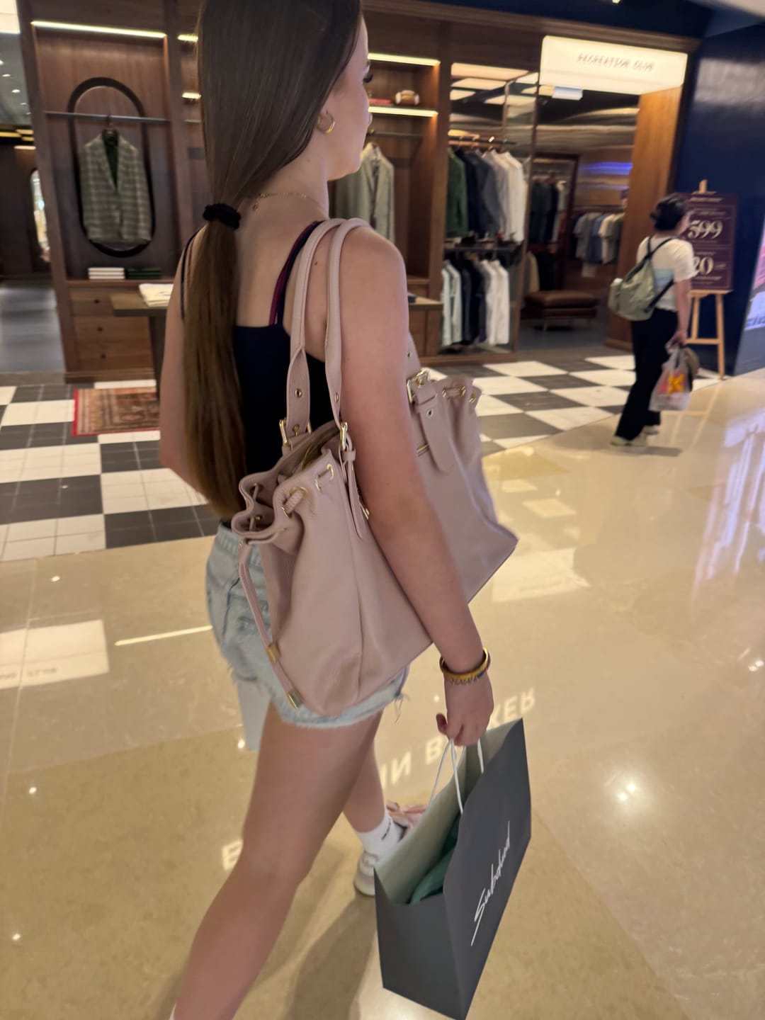 Customer photo review of Muse bag vanilla pink