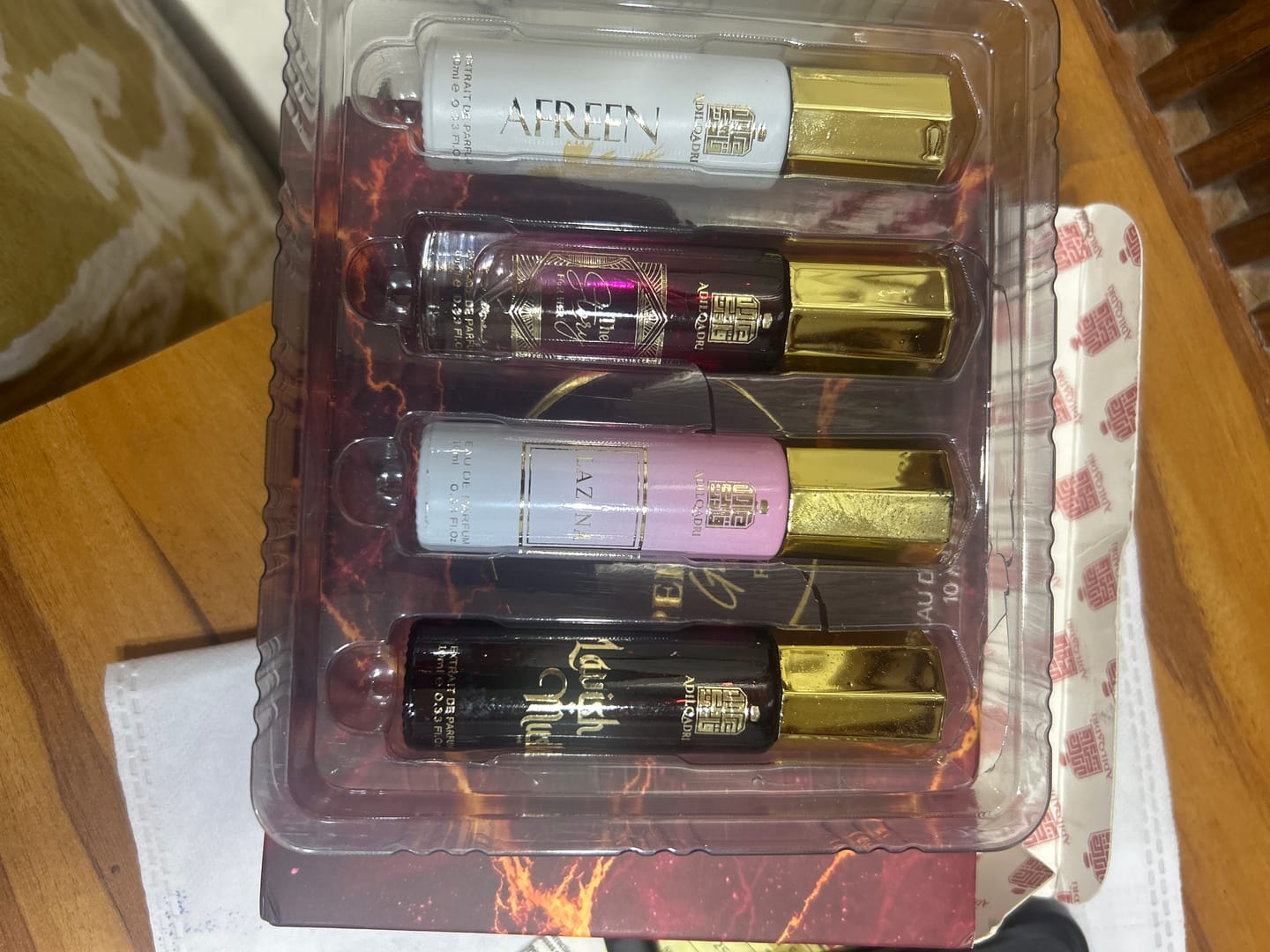 Customer photo review of Perfume Gift Set For Women 4 Pcs Set of Premium Perfume Spray