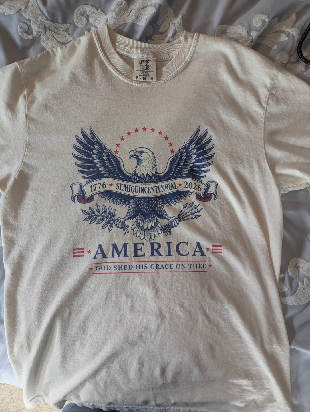 Customer photo review of Semiquincentennial Grace T-Shirt