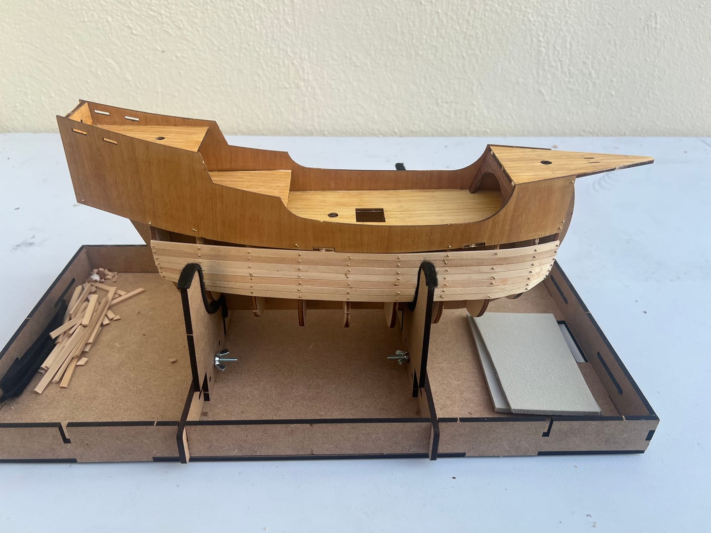 Customer photo review of Maqueta Barco Santa María Starter Pack